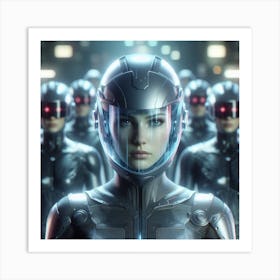 Futuristic Woman 6 Art Print