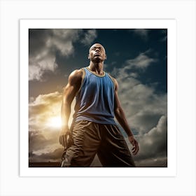 Basketball Player 2 Art Print