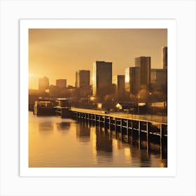 A Golden Sunshine Art Print Art Print