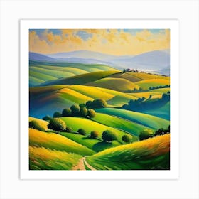 Tuscan Landscape 4 Art Print