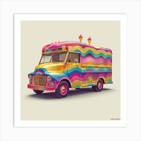 Ice Cream Truck 1 Art Print