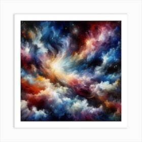 Abstract Of Clouds Art Print