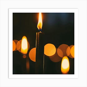 Candles Art Print