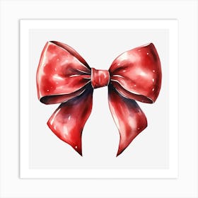 Red Bow 9 Art Print