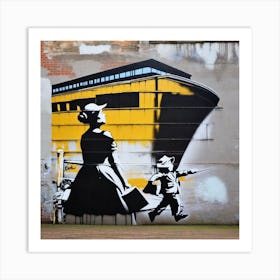 'Banksy' 1 Art Print