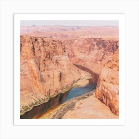 Colorado River Gorge Square Art Print