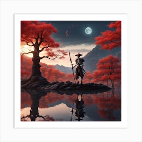 Samurai Warrior Art Print