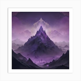 Purple Mountain 1 Art Print