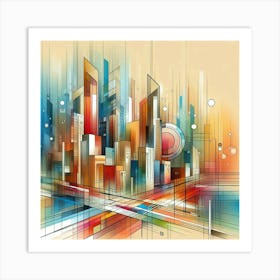 Abstract Cityscape 13 Art Print