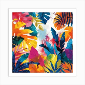 Tropical Leaves Art Print