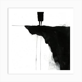 Man On A Cliff Art Print