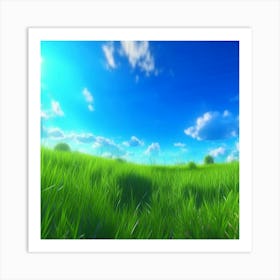 Grassy Field Art Print