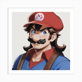 Mario Bros 1 Art Print