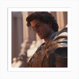 Young Man In Armor Art Print