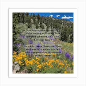 Wildflowers In Bloom Art Print