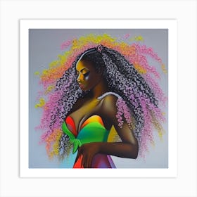 From Melanin, With Love - In Abstraction Art Print