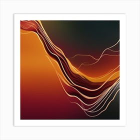 Abstract Wave Art Print