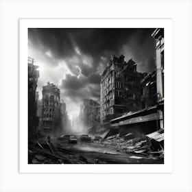 Ruins Of A City 2 Art Print