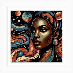 Celiryn Celestial Portrait Art Print