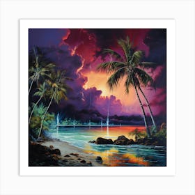 Tropical Rain Art Print