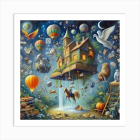 House In The Sky Art Print