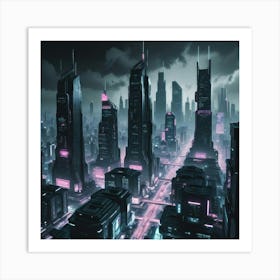 Futuristic Cityscape 34 Art Print