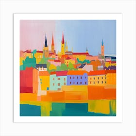 Abstract Travel Collection Budapest Hungary 4 Art Print