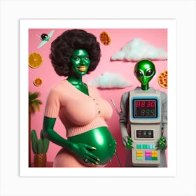 Aliens pregnancy Art Print