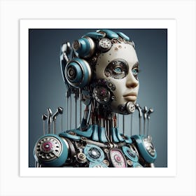 Robot Woman 15 Art Print