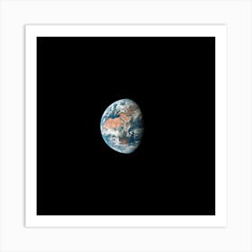 View Of Earth, Showing Africa, Europe And Asia Taken From The Apollo 11 Spacecraft During Its Trans Lunar Coast Toward The Moon Art Print