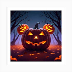 Halloween Pumpkin 12 Art Print