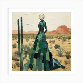 'Green Dress' Art Print