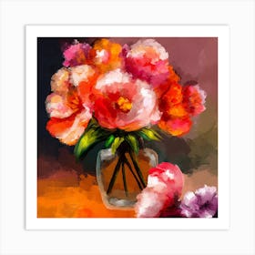 Flower In A Vase Art Print