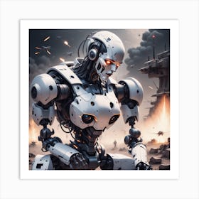 Robot Soldier Art Print