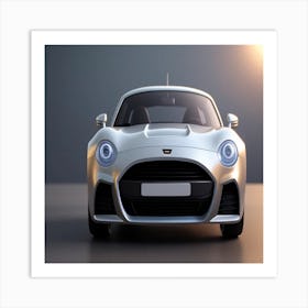 Silver Car Art Print