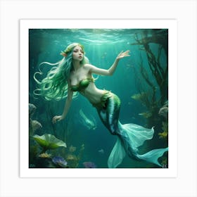 Mermaid 4 Art Print