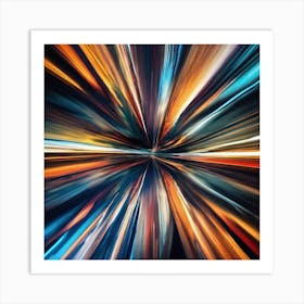 Abstract Motion Blur Background Art Print