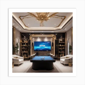 Billiards Room Art Print