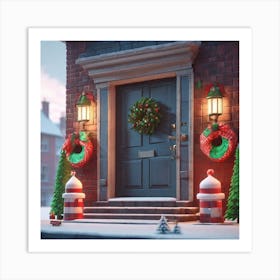 Christmas Scene 2 Art Print