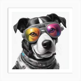 Space Dog Art Print