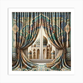 Curtain Royalty Art Print