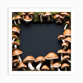 Mushroom Frame 15 Art Print