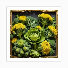 Florets Of Broccoli 29 Art Print