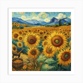 Sunflowers, Vincent van Gogh Art Print