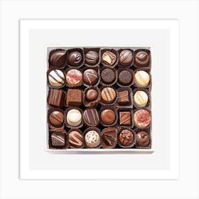 Chocolates In A Box Art Print