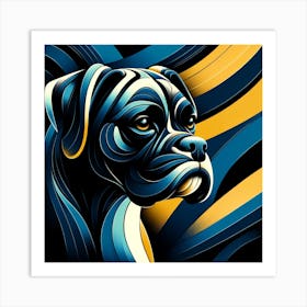 Boxer Dog 02 1 Art Print