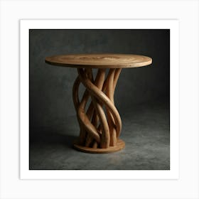 Modern Table Spiral Design Art Print