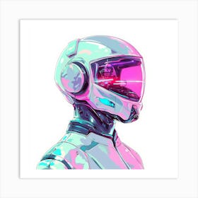 Futuristic Robot.Generated AI. Wall Art Print Art Print