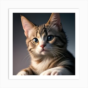 Kitten Portrait Art Print