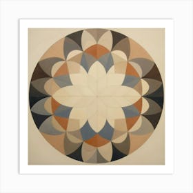 Circle Mandala. Vintage Art Print